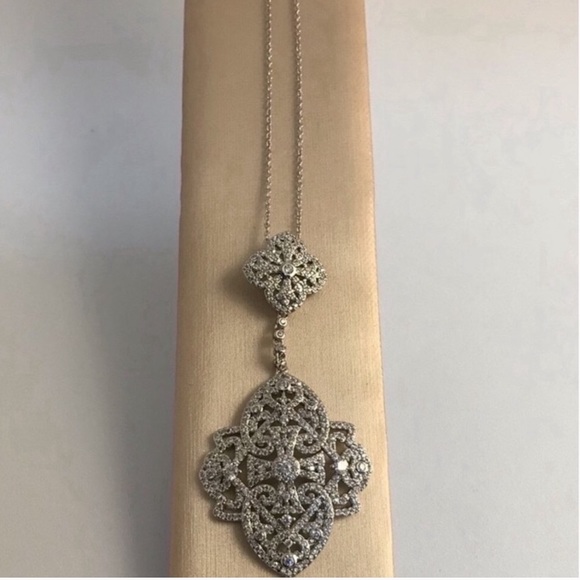 Art Deco Lariat Necklace - Picture 3 of 10